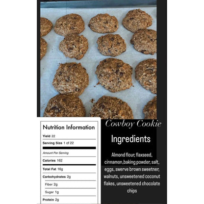 Gluten Free Bakery, Sugar Free Bakery - Cowboy Cookies